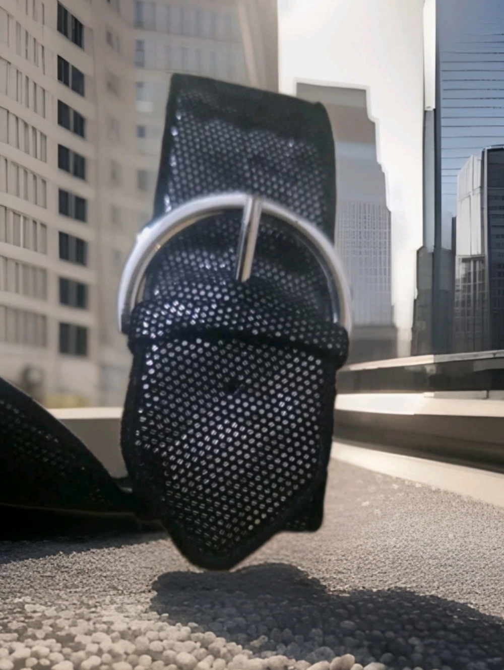 Pre-loved Paolo Dean Womens Black Metallic Leather Pointy Toe Flat Sz 8 - Picture 4 of 8